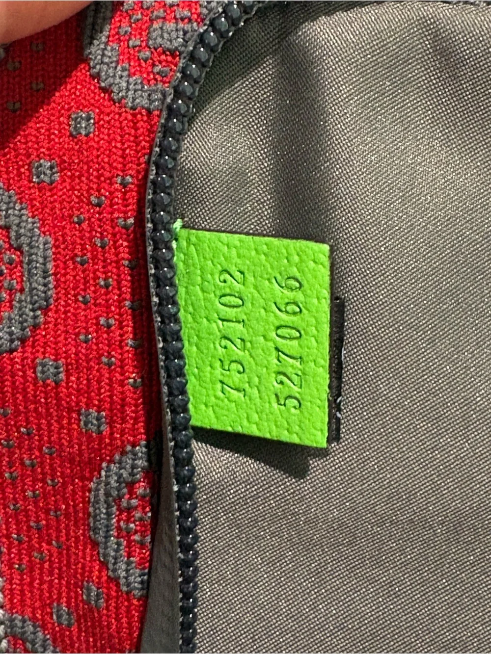 Authentic Gucci GG Rubber Belt Bag w Certificate of Authenticity and duster
